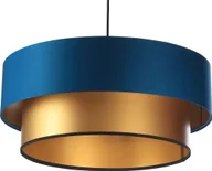 Lampy sufitowe - Lampa wisząca Lumes Złoto-granatowa lampa wisząca w stylu glamour - S416-Presi - miniaturka - grafika 1