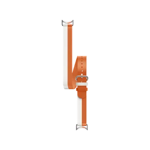 Xiaomi Dual-tone Leather Strap White and Orange Orange - Akcesoria do smartwatchy - miniaturka - grafika 1