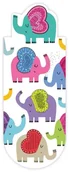 Zakładki do książek - Zakładka magnetyczna owal Kolorowe słonie - Henry - miniaturka - grafika 1