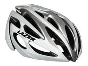 Kaski rowerowe - Lazer Kask szosa O2 RD S white silver roz.52-57 cm 5420056661157 - miniaturka - grafika 1