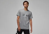 Koszulki męskie - Nike Air Jordan Stretch Crew Tee Carbon Heather - miniaturka - grafika 1