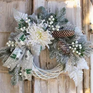 Ozdoby bożonarodzeniowe - Wianek świąteczny - miniaturka - grafika 1