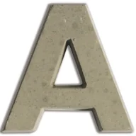 Decoupage - Aladine Litera A z betonu - miniaturka - grafika 1