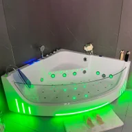 Wanny z hydromasażem - Wanna narożna z hydromasażem Aquaholm PREMIUM LINE A9011 150cm x 150cm x 58cm BLUETOOTH, PODGRZEWACZ WODY, USB, PILOT - miniaturka - grafika 1