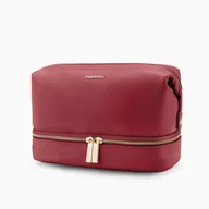 Kosmetyczki, organizery i kuferki - Kosmetyczka Damska Podróżna Duża Pojemna Zamek PUCCINI Czerwona QML007-3B - miniaturka - grafika 1