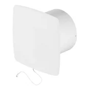 Wentylatory łazienkowe - Wentylator łazienkowy WNB100W biały, 0,598 kg, Ø100, włącznik pociągany AWENTA - miniaturka - grafika 1