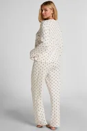 Bielizna nocna - Hunkemöller Piżama Spodnie Loose Pointelle Biały - miniaturka - grafika 1
