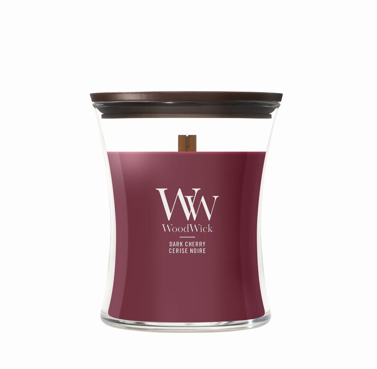 Świeca zapachowa średnia WoodWick Dark Cherry