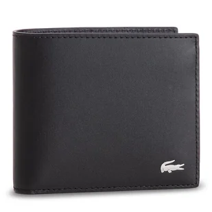 Duży Portfel Męski Lacoste M Billfold Coin NH1112FG Czarny - Portfele - miniaturka - grafika 1