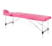 Krzesła i taborety kosmetyczne - Stół składany do masażu aluminiowy komfort Activ Fizjo 2 segmentowe róż - miniaturka - grafika 1