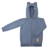 Bluzy i sweterki niemowlęce - Bluza z uszami misia - niebieska - miniaturka - grafika 1