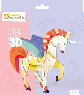 Puzzle 3D Jednorożec - Zabawki kreatywne - miniaturka - grafika 1