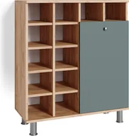 Szafki łazienkowe - Vicco Szafka łazienkowa Fynn, 78.4 x 91.6 cm, Zielony/Złoty dąb energetyczny - miniaturka - grafika 1