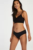 Majtki damskie - Hunkemöller Brazyliany bawełniane Georgia Czarny - miniaturka - grafika 1