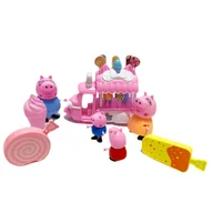 Figurki dla dzieci - ŚWINKA PEPPA Zestaw Lodziarnia + 4 Figurki - miniaturka - grafika 1