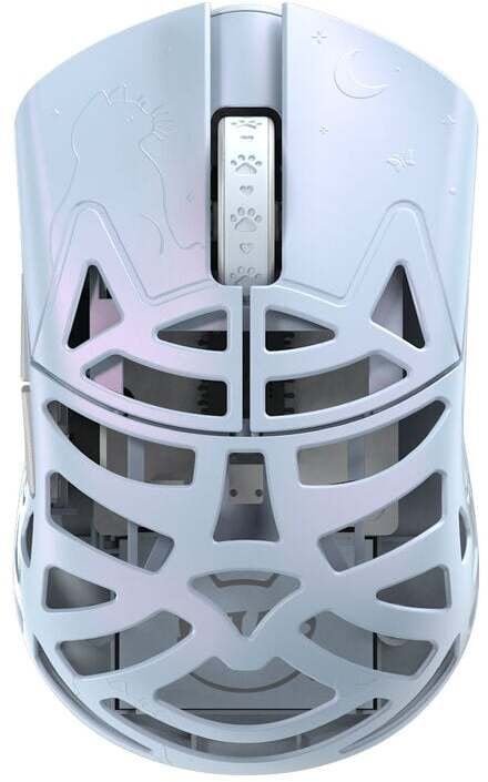 WLMouse Beast Miao Gaming mysz, Omron Optical Switches - błękitny MIAO-IBLUE-O