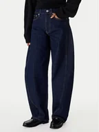 Spodnie damskie - Tommy Jeans Jeansy Ella DW0DW22617 Granatowy Barrel Fit - miniaturka - grafika 1