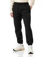 Spodenki męskie - Tommy Hilfiger Męskie spodnie dresowe z grafiką Varsity, czarne, M, Czarny - miniaturka - grafika 1