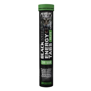 Przedtreningówka ACTIVLAB Black Wolf Energy Tabs Mojito (20 tabletek) - Przedtreningówki - miniaturka - grafika 1