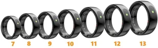 Smart RING PRO czarny, pomiar stresu, t�tno, monitorowanie snu, roz. 13, Powerton - Smartband - miniaturka - grafika 1