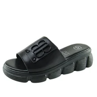 Klapki i japonki damskie - Klapki damskie VINCEZA gruba podeszwa skóra - miniaturka - grafika 1