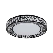 Lampy sufitowe - Kanlux Plafon LED AMAZI 17,5W 4000K 925lm śr. 38 cm czarny - miniaturka - grafika 1