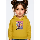 Bluzy dla dziewczynek - BLUZA DZIECIĘCA KPOP DEMON HUNTERS HUNTRIX 134-140 Z KAPTUREM BAWEŁNIANA - miniaturka - grafika 1