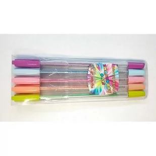 Rystor Pióro żelowe RYSTOR GZ-031 etui 5szt. brokat-fluo 00170S - Długopisy - miniaturka - grafika 1