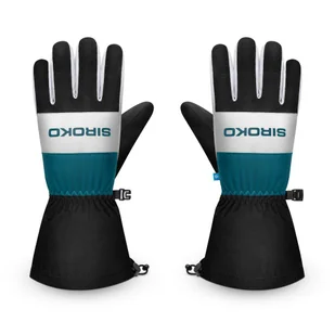 Zimowe rękawice narciarskie Sporty zimowe Siroko MISTY Black - Rękawice narciarskie - miniaturka - grafika 1
