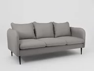 Sofy i kanapy - Sofa 3-osobowa INSTIT POSH BLACK, stalowa, 90x145x89 cm - miniaturka - grafika 1