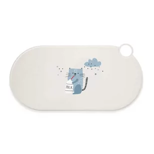 TIAKI, silikonowa podkładka pod miskę, Milky Kitty - Dł. x szer.: 50 x 25 cm - Pozostałe akcesoria dla kotów - miniaturka - grafika 1
