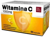 Przeziębienie i grypa - PIF Witamina C 1000 mg odporność, 60 kaps. - miniaturka - grafika 1