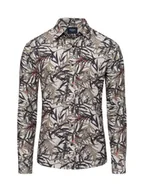 Koszule męskie - Joop Jeans Koszula męska - Hanson Mężczyźni Regular Fit Bawełna zielony wzorzysty, M - miniaturka - grafika 1