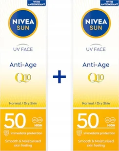 Krem przeciwzmarszczkowy NIVEA SUN SPF 50 x 2 szt. - Balsamy i kremy do opalania - miniaturka - grafika 1