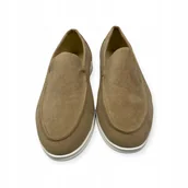Mokasyny męskie - Mokasyny męskie zamszowe Old Money 41 - miniaturka - grafika 1