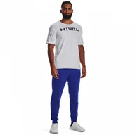 Spodenki męskie - Męskie spodnie dresowe Under Armour UA Rival Terry Jogger - niebieskie - miniaturka - grafika 1