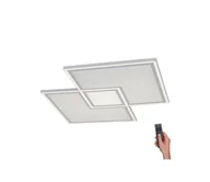 Lampy sufitowe - Leuchten Direkt Lampa sufitowa LED Edging, CCT, 67,5 x 67,5 cm - miniaturka - grafika 1