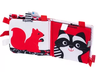 Książeczka sensoryczna gryzak metki kontrastowa las - Gryzaki dla dzieci - miniaturka - grafika 3