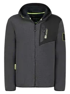 Odzież trekkingowa męska - Geographical Norway Kurtka polarowa "Tenergie" w kolorze szarym - miniaturka - grafika 1