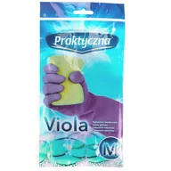 Inne artykuły do sprzątania - RĘKAWICE LATEKSOWE VIOLA - PRAKTYCZNA - M kod: 4PF-REK-5585 - miniaturka - grafika 1