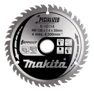 Akcesoria do elektronarzędzi - Makita E-12114 ostrze do piły tarczowej 1 szt. - miniaturka - grafika 1