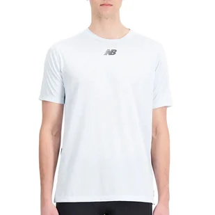 Koszulka New Balance MT31251IBH - biała - Koszulki sportowe męskie - miniaturka - grafika 1