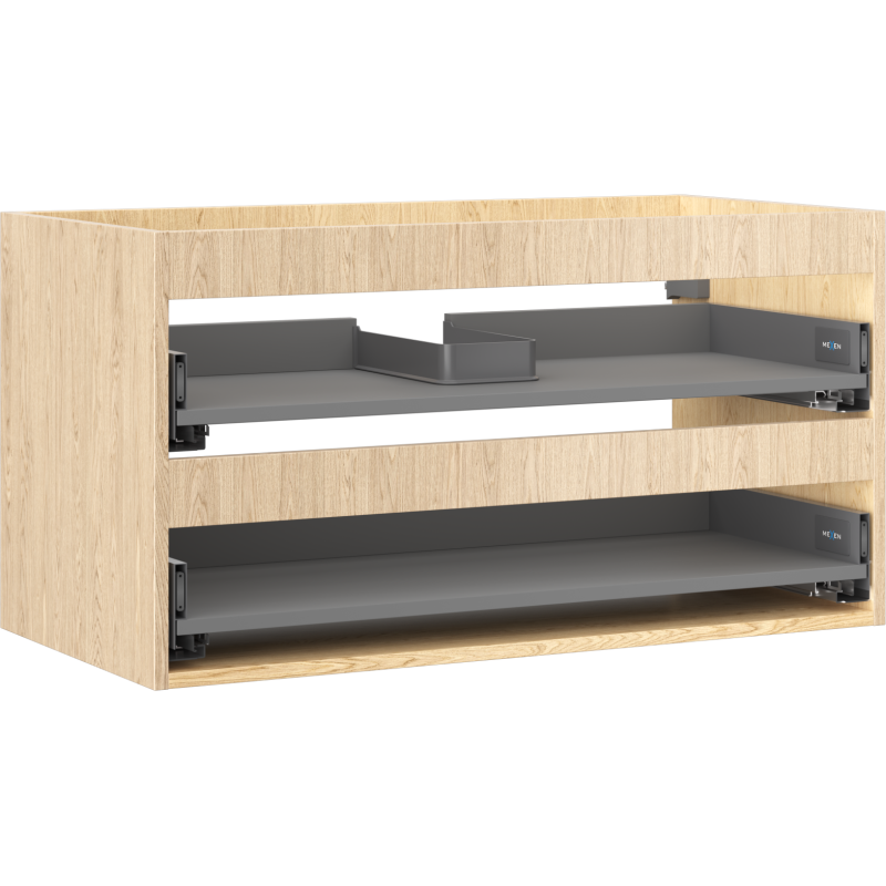 Mexen Box-A korpus szafki podumywalkowej 90 cm, 2 szuflady, dąb - 91AX0-0900-470-2-81