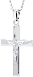 Zawieszka KRZYŻ krzyżyk Srebro 925 wisiorek - Biżuteria religijna - miniaturka - grafika 1