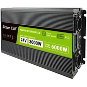 Akcesoria motoryzacyjne - Green Cell Inwerter 24V na 230V PowerInverter 3000/6000W - miniaturka - grafika 1