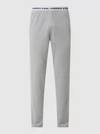 Piżamy męskie - Spodnie dresowe z paskiem z logo - miniaturka - grafika 1