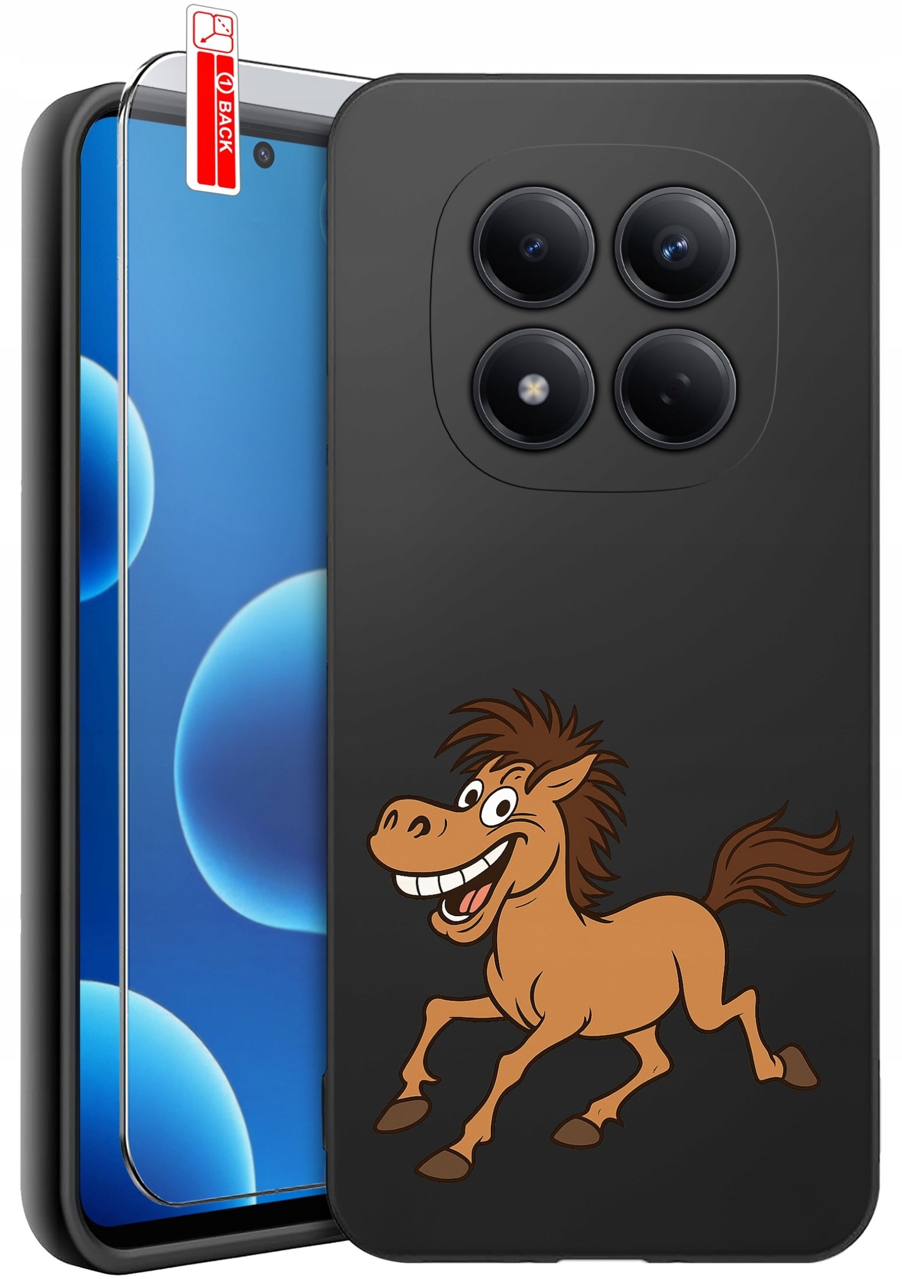 krainaGSM ETUI do Xiaomi Redmi Note 15 Pro 4G WZORY SILIKONOWE MATT CASE + SZKŁO