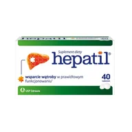 Układ pokarmowy - Hepatil Suplement diety 40 sztuk - miniaturka - grafika 1