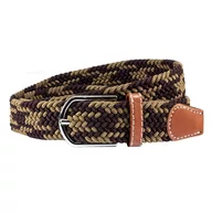 Paski - Pasek pleciony casualowy w kolorze beżowo-brązowym EM 19 - EM Men's Accessories - miniaturka - grafika 1