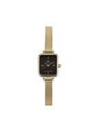 Zegarki męskie - Daniel Wellington Zegarek Quadro Mini Evergold Amber DW00100654 Złoty - miniaturka - grafika 1